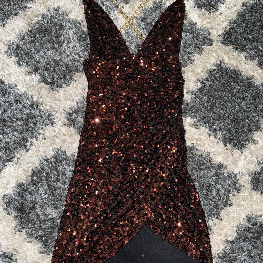 Chain Sequin Dress